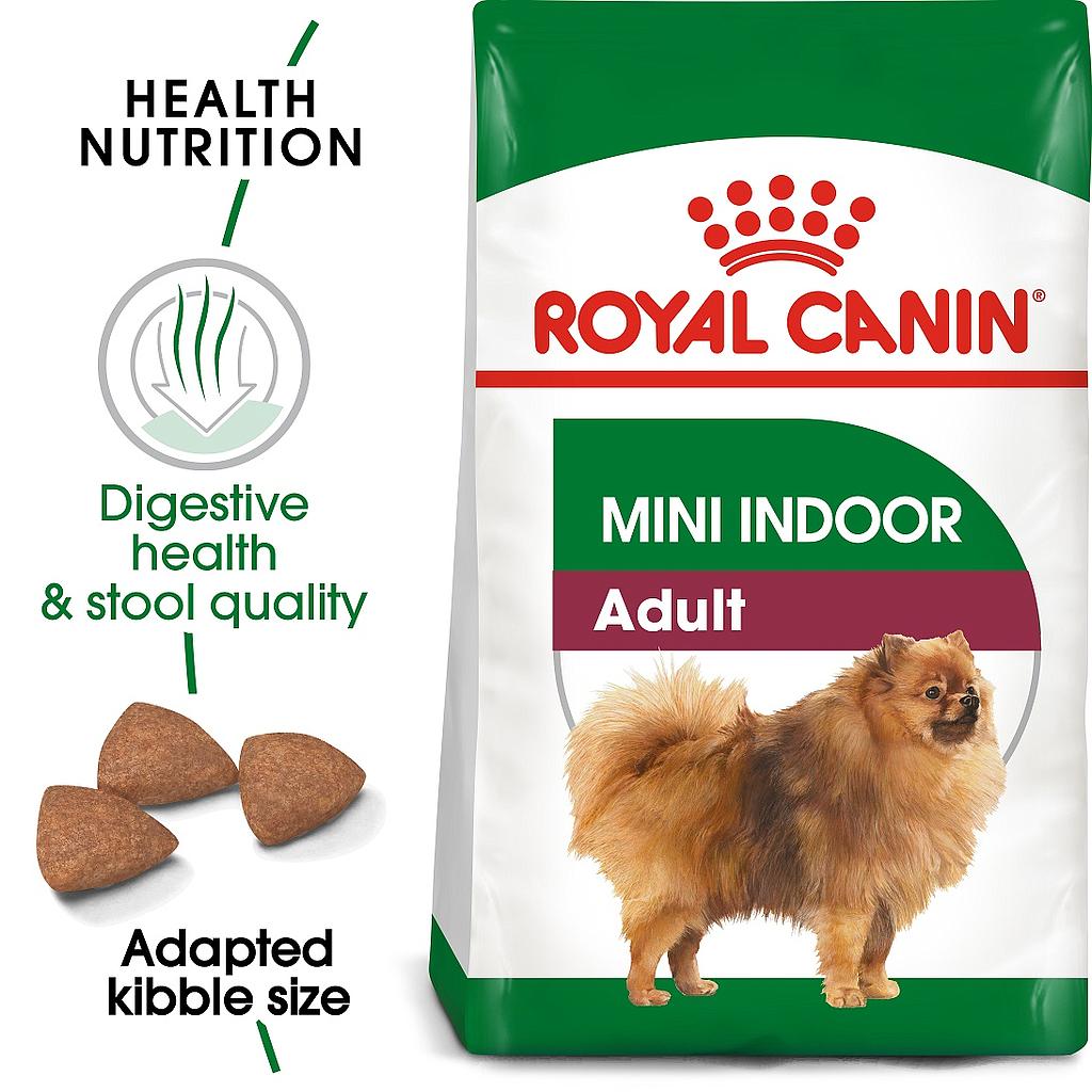 غذا خشک سگ رویال کنین مدل مینی ایندور ادالت وزن 1.5 کیلوگرم