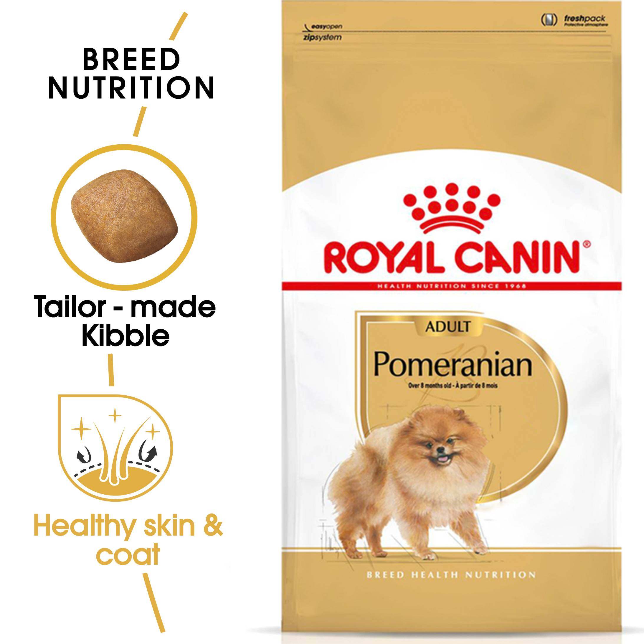غذای خشک سگ بالغ رویال کنین مدل پامرانین 1.5 کیلویی