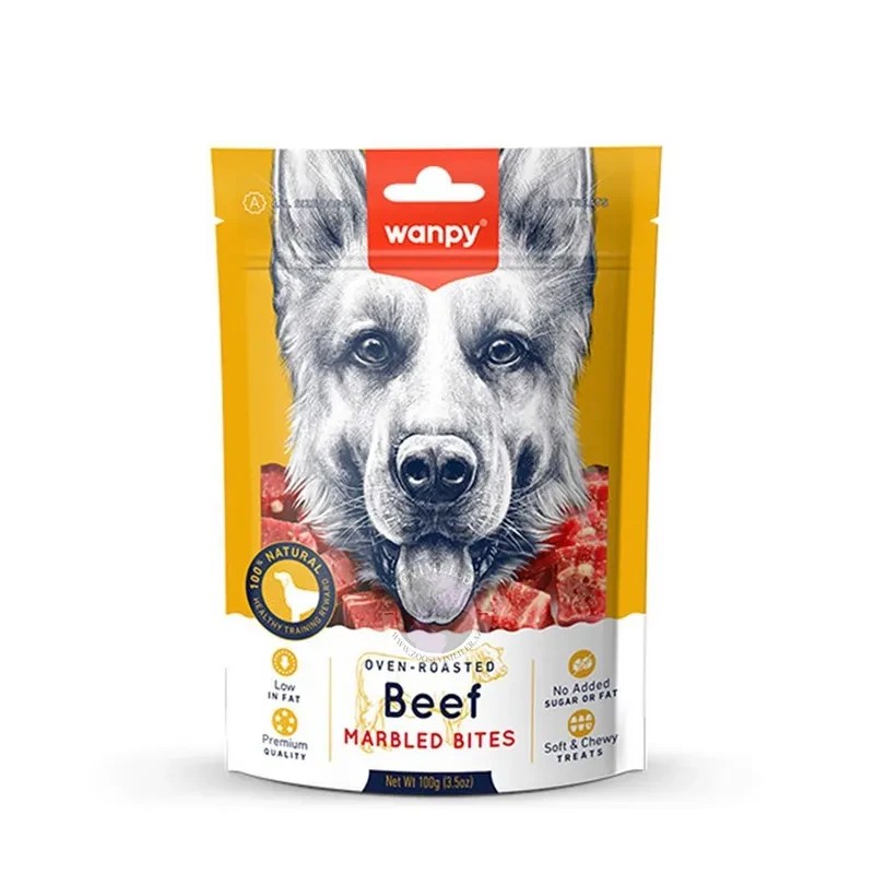 تشویقی سگ ونپی با طعم گوشت وزن 100 گرم