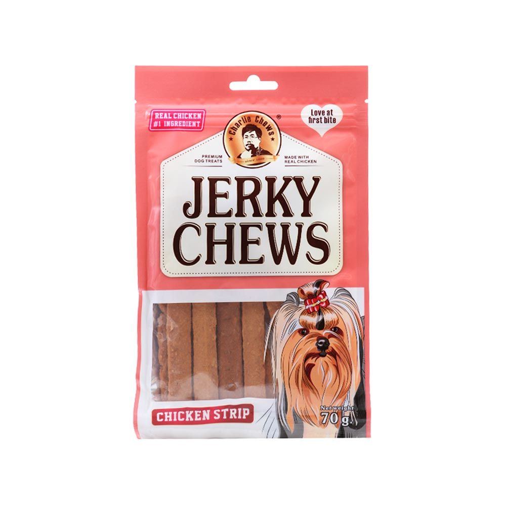 تشویقی سگ نواری jerky chews وزن 70 گرم