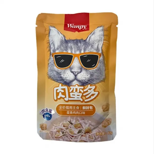 پوچ گربه ونپی مدل کینگ با طعم مرغ و تخم مرغ نچرال وزن 80 گرم