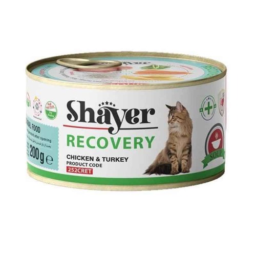 سوپ ریکاوری مرغ و بوقلمون شایر گربه 2۰۰ گرمی